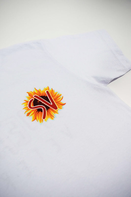 SV Sunflower White Tee